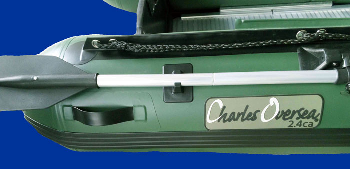 Bateau pneumatique vert Charles Oversea 2.4ca